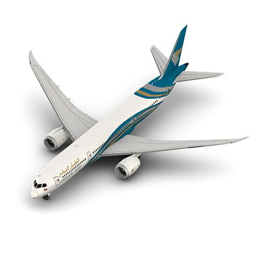 B789 Oman render