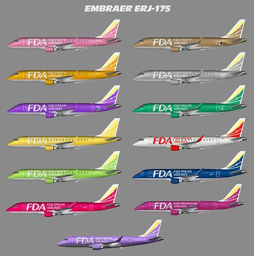 Fuji Dream E175 Lineup