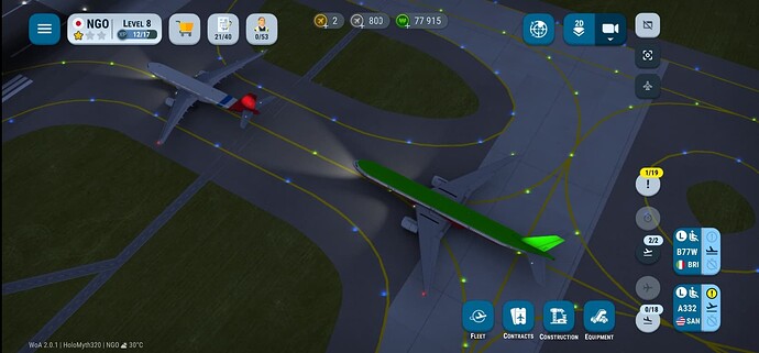 77W + A332 Player Planes Beautiful Livery