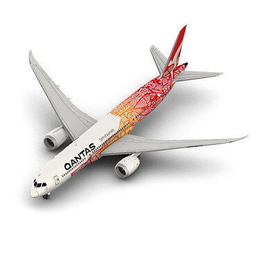 B789 QantasYamDreaming render