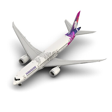 B789 Hawaiian render