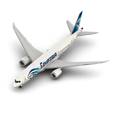 B789 Egyptair render