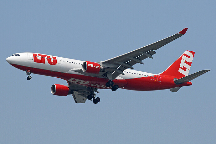 By Jakkrit Prasertwit - http://www.airliners.net/photo/LTU---Lufttransport-Unternehmen/Airbus-A330-223/1336410/L/, GFDL 1.2, https://commons.wikimedia.org/w/index.php?curid=23041753