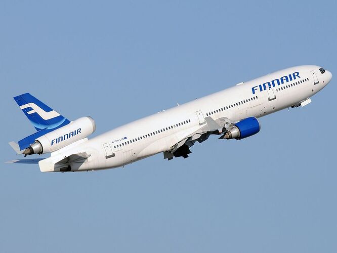 By Javier Bravo Muñoz - Gallery page http://www.airliners.net/photo/Finnair/McDonnell-Douglas-MD-11/1602186/LPhoto http://cdn-www.airliners.net/aviation-photos/photos/6/8/1/1602186.jpg, GFDL 1.2, https://commons.wikimedia.org/w/index.php?curid=27330977