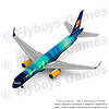 B752 RR Icelandair Hekla Aurora render