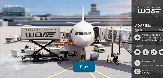 World Of Airport Play Screen