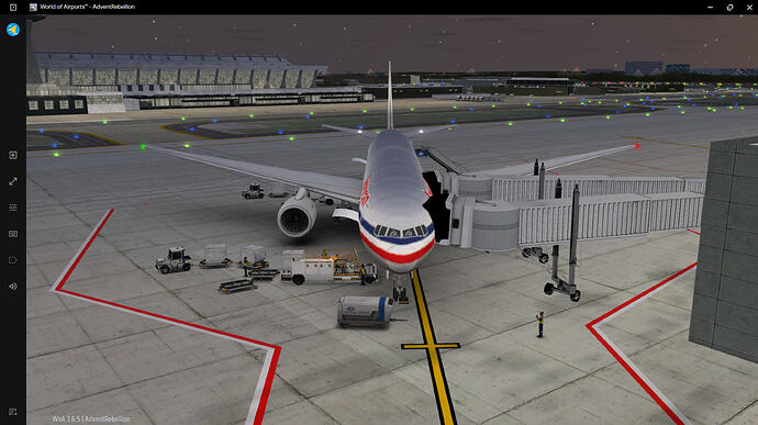 WOA B772 American Airline Cheatline Livery 2