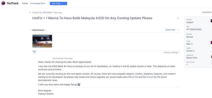 A320 Batik Air Is In The Future Updates