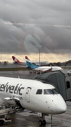 a mix of wide-body and narrow-body airplanes