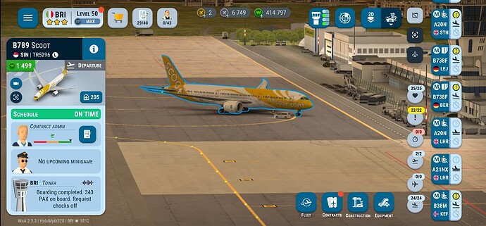 Scoot B788 Event Contract Bari