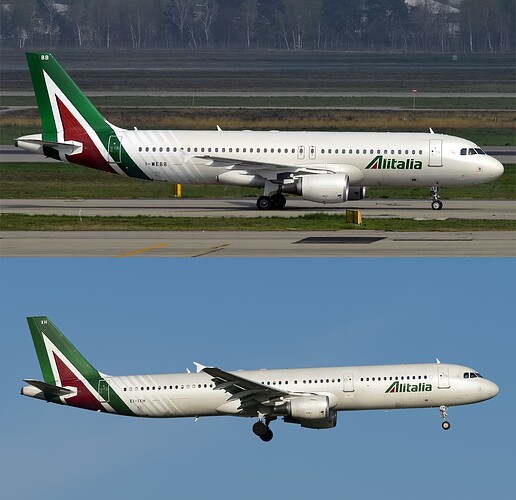 A320-A321 Alitalia collage