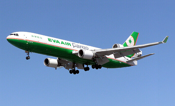 By Eva.air.cargo.arp.750pix.jpg: Original uploader was Arpingstone at en.wikipediaVarig.md11.arp.750pix.jpg: Arpingstonederivative work: Altair78 (talk) - Eva.air.cargo.arp.750pix.jpgVarig.md11.arp.750pix.jpg, Public Domain, https://commons.wikimedia.org/w/index.php?curid=16505904