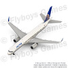 B752 RR United Airlines Gold render2