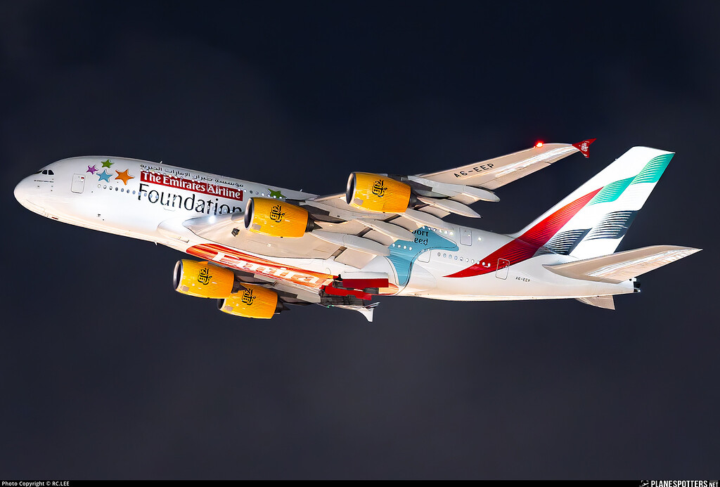 A388 UAE / A388 - Emirates (The Emirates Airline Foundation livery) - Livery ...