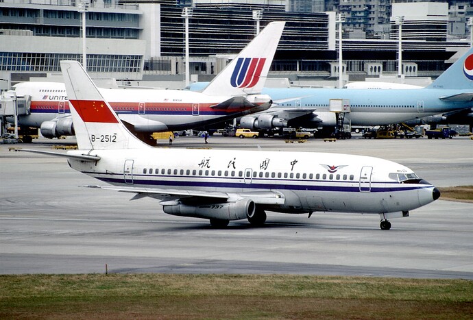CAAC_Boeing_737-2T4;_B-2512,_HKG,December_1990_CEN(5288956368)