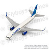 B752 RR United Airlines Blue render2