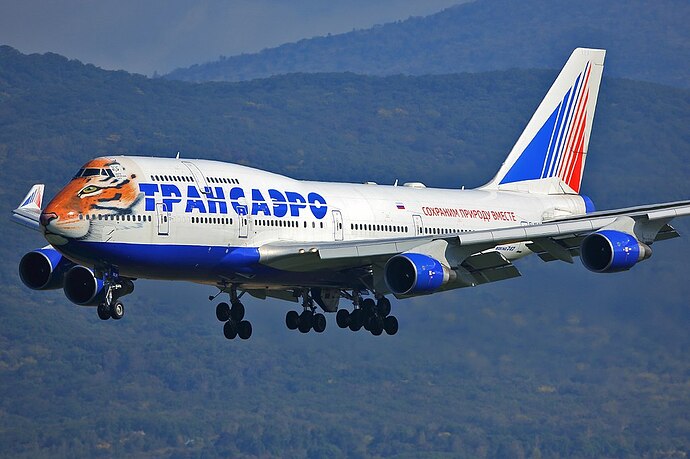 Transaero_(Siberian_Tiger_livery),_EI-XLN,Boeing_747-412(21543280898)