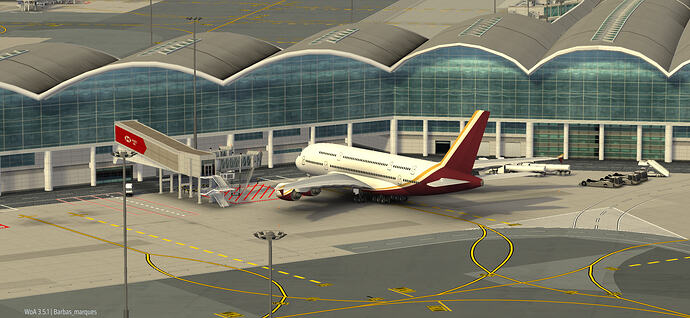Navega Orient A380 parked at HKG
