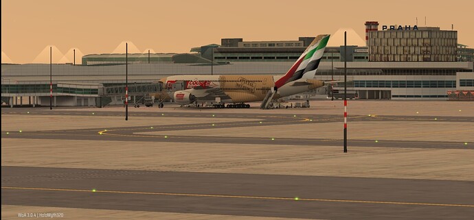 PRG A380 Emirates Courier Express Livery