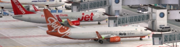 Jet2 and Sky Up Airlines At Gate 309+307