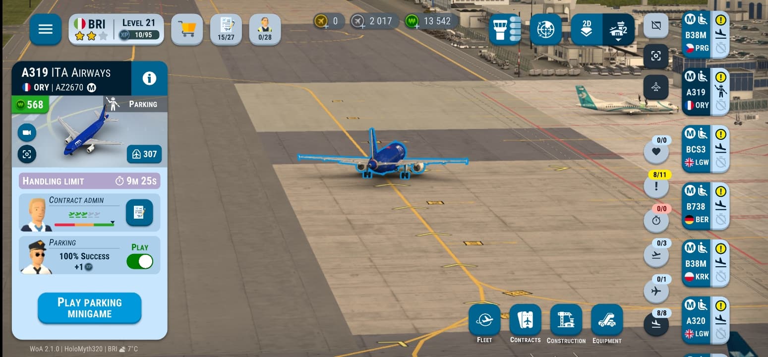 Marshalling Mini game Auto Marshalling If The Plane Is In Idle - General  discussion - World of Airports forum