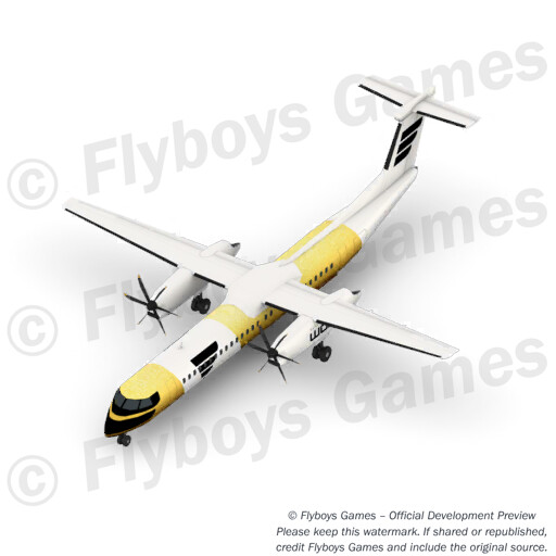 DH8D Golden render