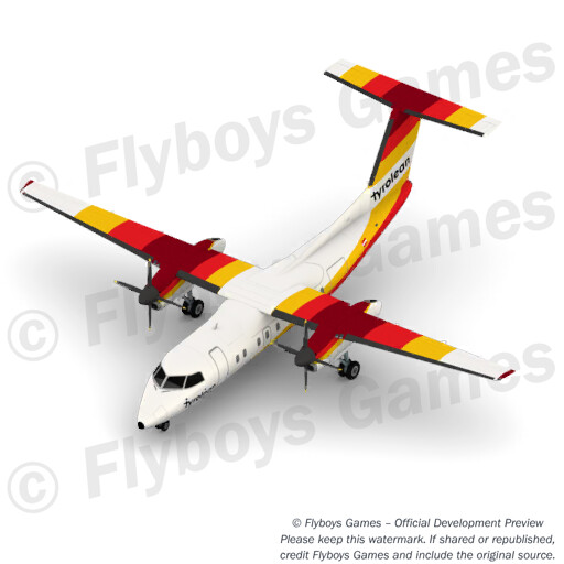 DH8A Tyrolean render