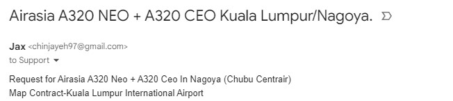 Request for Airasia A320 Neo + A320 Ceo In Nagoya (Chubu Centrair)