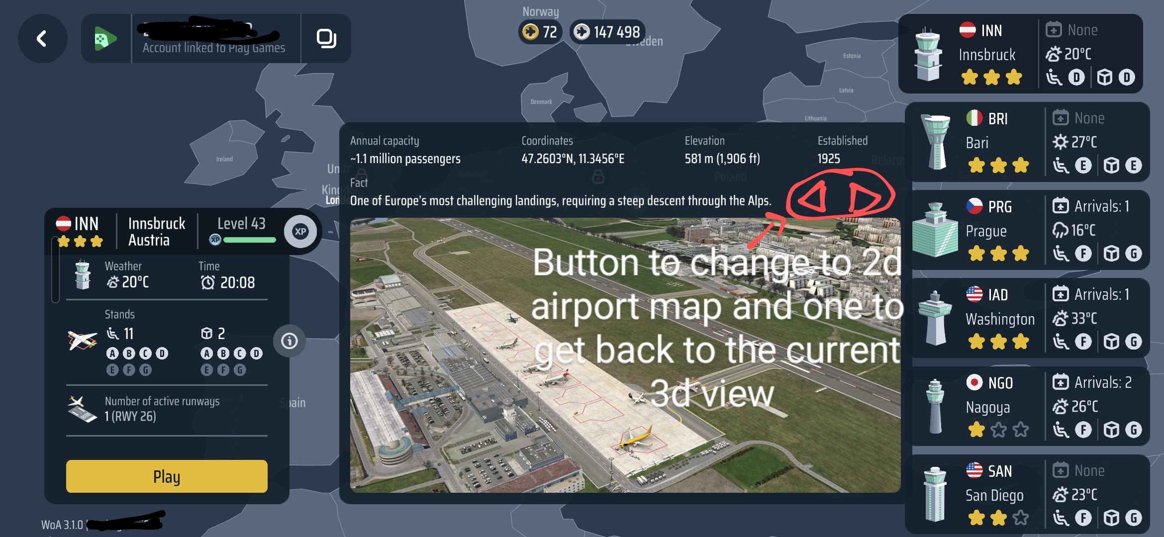 [UI] - add 2d map as airport information on the main menu - Gameplay ...