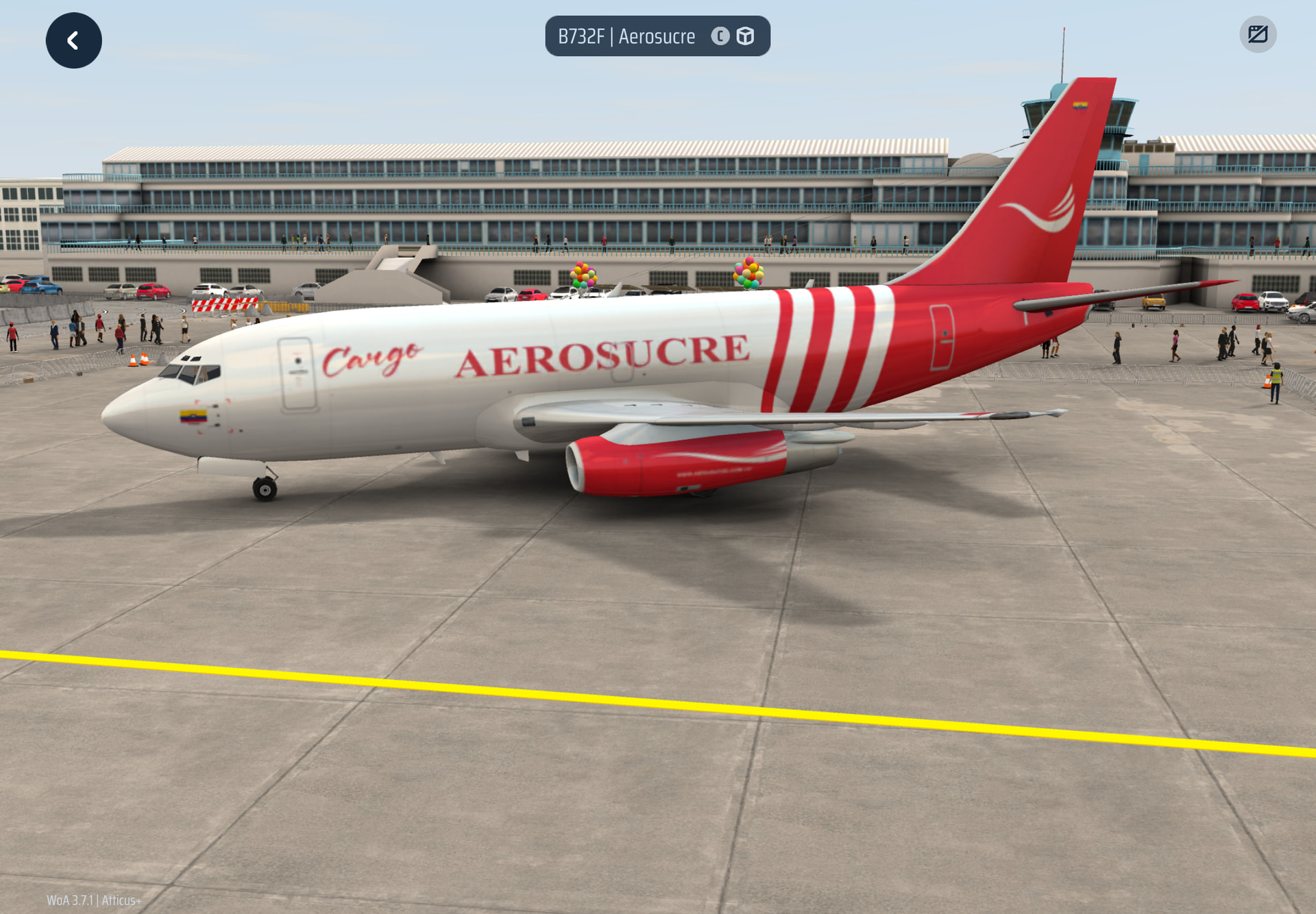 [Livery] B732F - Aerosucre - Bugs - Flyboys.Games forum