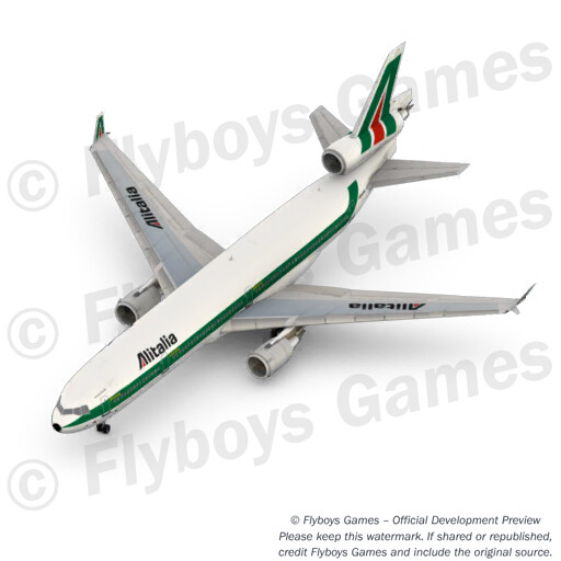 MD11 Alitalia render