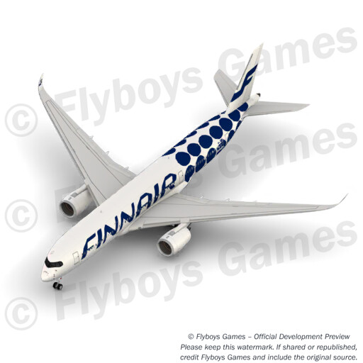 A359 FinnairMarimekko render