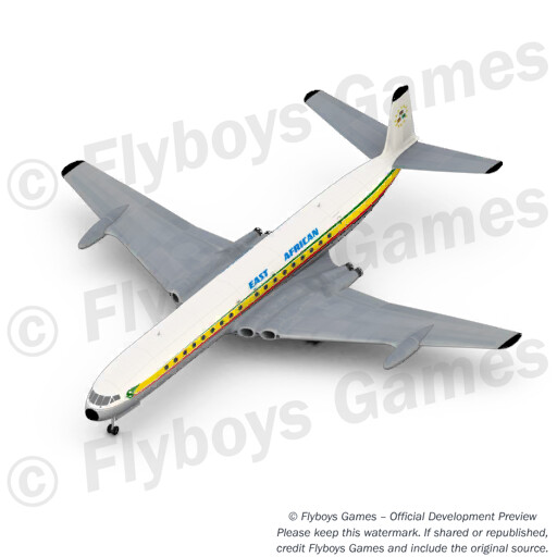 DH64 EastAfrican Airways render