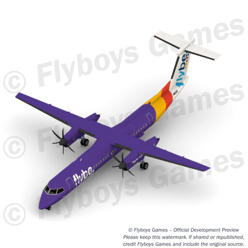 DH8D FlybeSpecial render